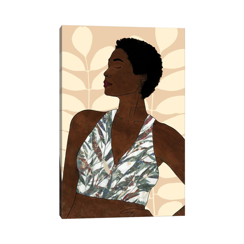 Ethnic Beauty I by Alonzo Saunders - Wrapped Canvas Painting, 20.32 cm H x 30.48 cm W