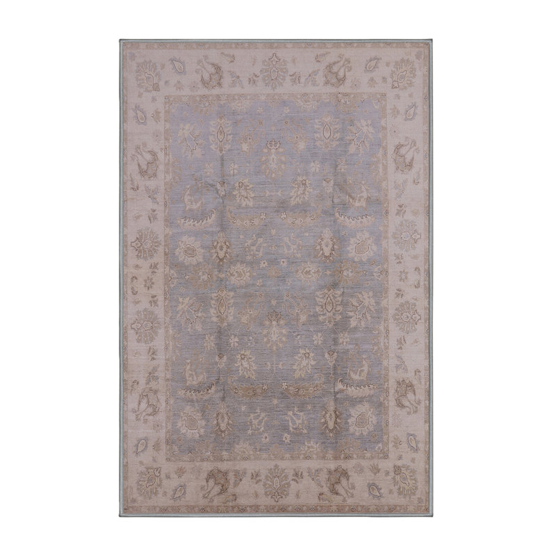 Tapis oriental brun / bleu Chenango, Rectangle 2 pi x 4 pi