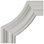 6"W x 6"H x 5/8"P Oxford Panel Moulding Corner