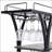 Durable Industrial Bar Cart With Wheels, Three-Level Storage, And Wine Glass Racks For Home Use