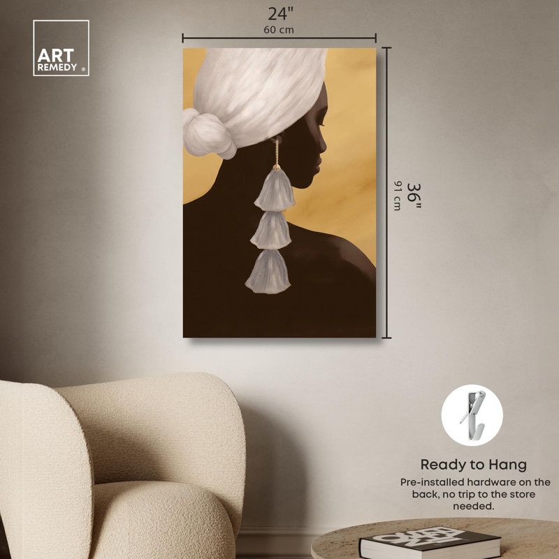 Exotica Glamorous Tropical Canvas Portraits, 36" x 24"