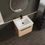 Meuble-lavabo de salle de bain avec lavabo de comptoir en résine-125539044