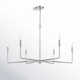 Alysa 6 Light Metal Dimmable Chandelier