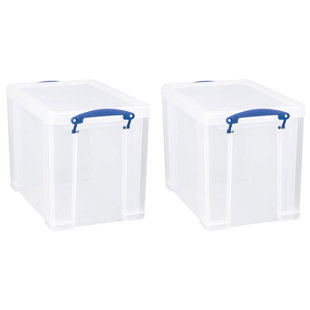 Really Useful Box Plastic Storage Tub & Tote (Set of 2)