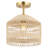 Ipswich Rattan Semi Flush Mount