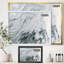 Marbre gris et blanc avec puissance dorée - reproduction d'art sur toile-51145674-51145679