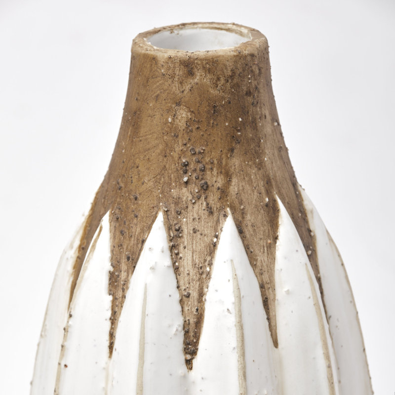 Vase de table en céramique 18 po Ariyha, H 18 po x l 6 po x P 6 po