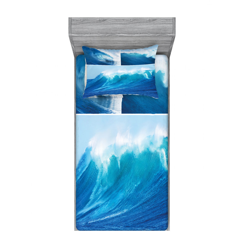 Microfiber Sheet Set, Twin Sheet Set with Fitted Sheet