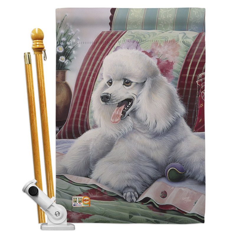Double Sided 40'' H x 28'' W Polyester Flag Set