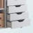 Holthaus Multi Storage Mobile Cabinet With 5-Drawer in White Finish, 26.03" H X 30.41" W X 15.85" D-1277061325