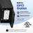 5 Modes Porch Lights Outdoor with GFCI Outlet, Black Motion Sensor Outdoor Wall Lantern