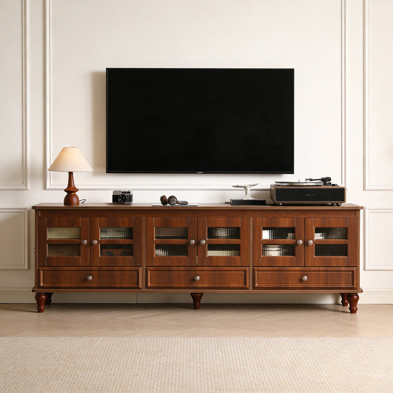 Meuble télé de luxe Luxury, H 28,34 po x L 70,86 po x l 15,74 po, Brun