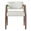 Ensemble de 2 chaises de salle à manger rembourrées confortables, en bois d'hévéa, de style moderne pour la cuisine.-389462412