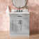 Tidworth 30'' Solid Wood Single Bathroom Vanity with 1.5'' Carrara Quartz Top, Rectangular Sink