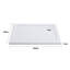 900 x 700 mm Plastic Shower Tray - White-90296313-90298664