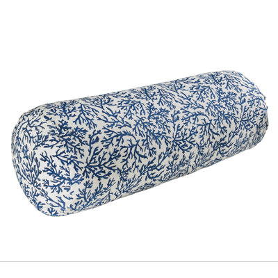 Coussin de fond marin bleu marine | Blanc fabriqué sur commande
