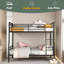 Full XL Over Queen Metal Bunk Bed-886254873