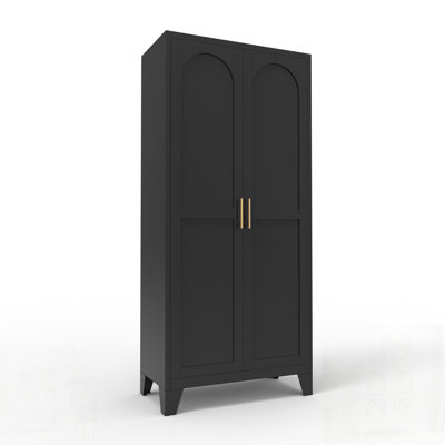 Shapely Doors Cabinet, Metal Storage Cabinet with Doors and Adjustable Shelves, for Bedroom, Living Room, Kitchen