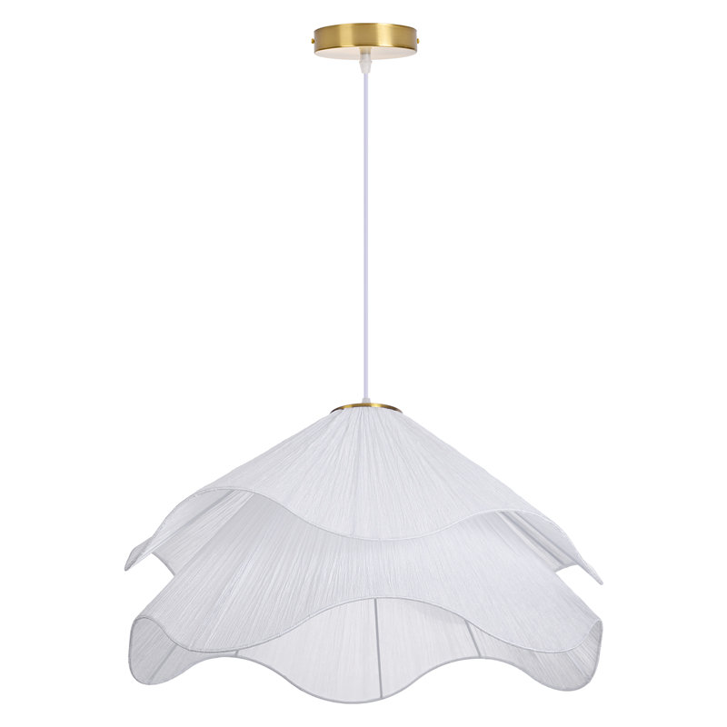 Luminaire suspendu blanc 1 lumière Alexandia, H 9,84 po x l 19,68 po x P 19,68 po