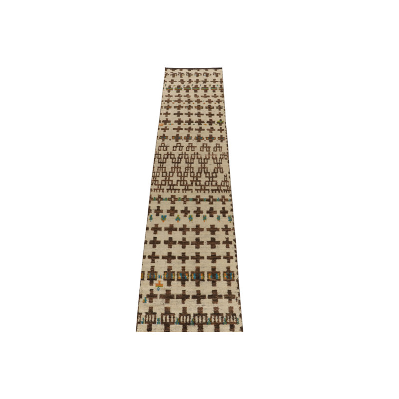 Moroccan Hand Knotted Area Rug, Rectangle 8' x 10'