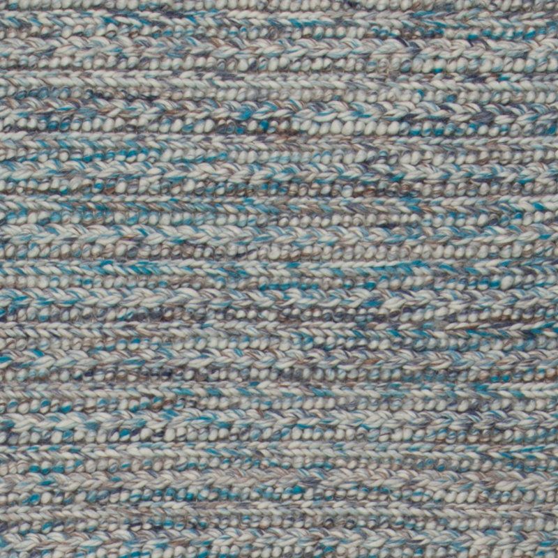 Sylvie Wool Abstract Area Rug in Blue/Beige, Rectangle 7'9" x 10'6"