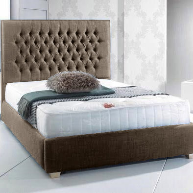 Upholstered Bed, Mink, Super King (6')