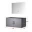 Dark Grey 36 In. Bath Vanity With Led Mirror - Ample Storage Property Fully Assembled W X 22 D For Abundant Usage Rapid Assembly Procedure-643252684