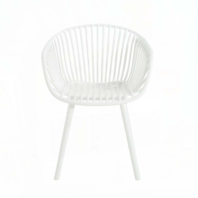 Chaise d'extérieur Papasan, Blanc