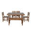 Élégante table et chaises d'extérieur en bois pour un mobilier de jardin moderne - Ajoutez de l'élégance à votre vie-1872830978