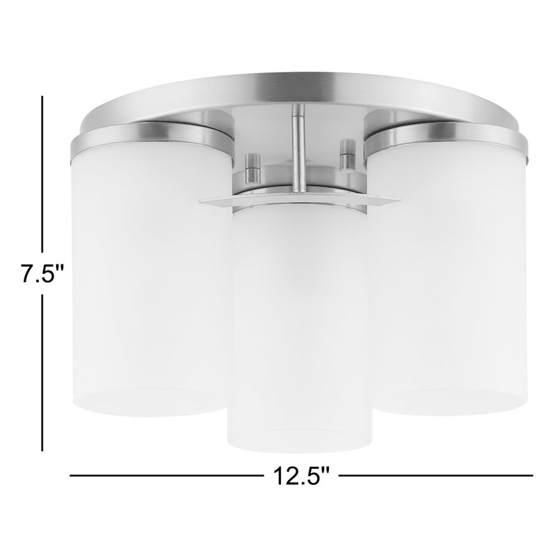 Plafonnier encastré 3 lumières 12 po Rudaigh, Laiton doré