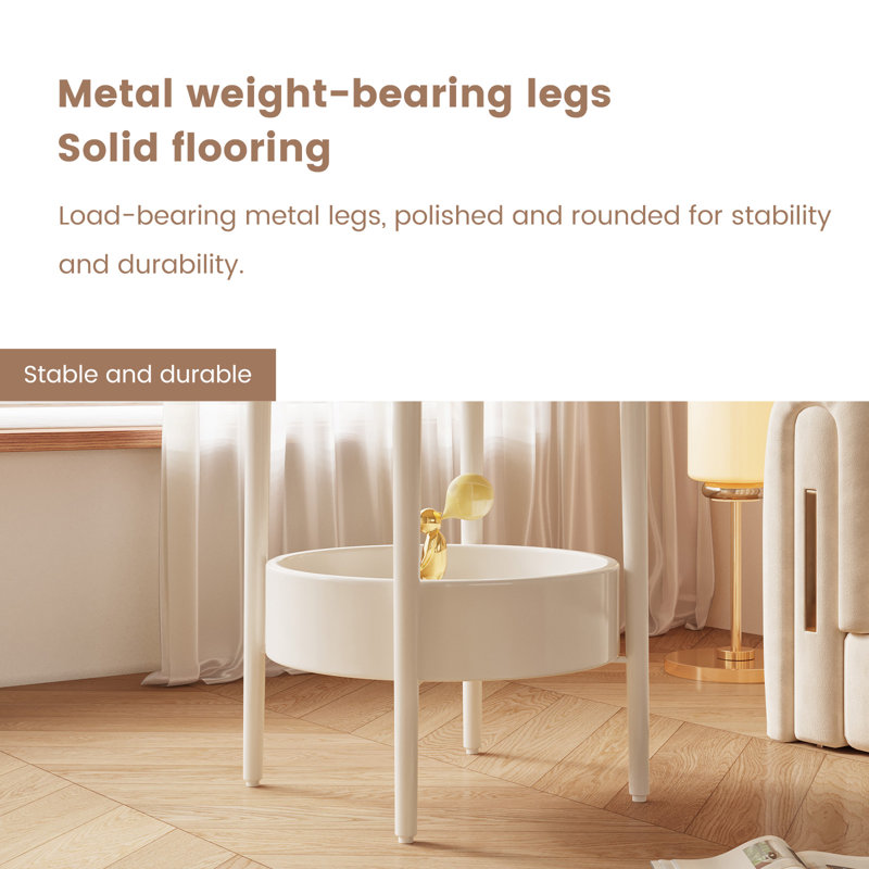 Floral-Shaped, Versatile for Living Room, Bedroom, Office - Easy Assembly Tray Table