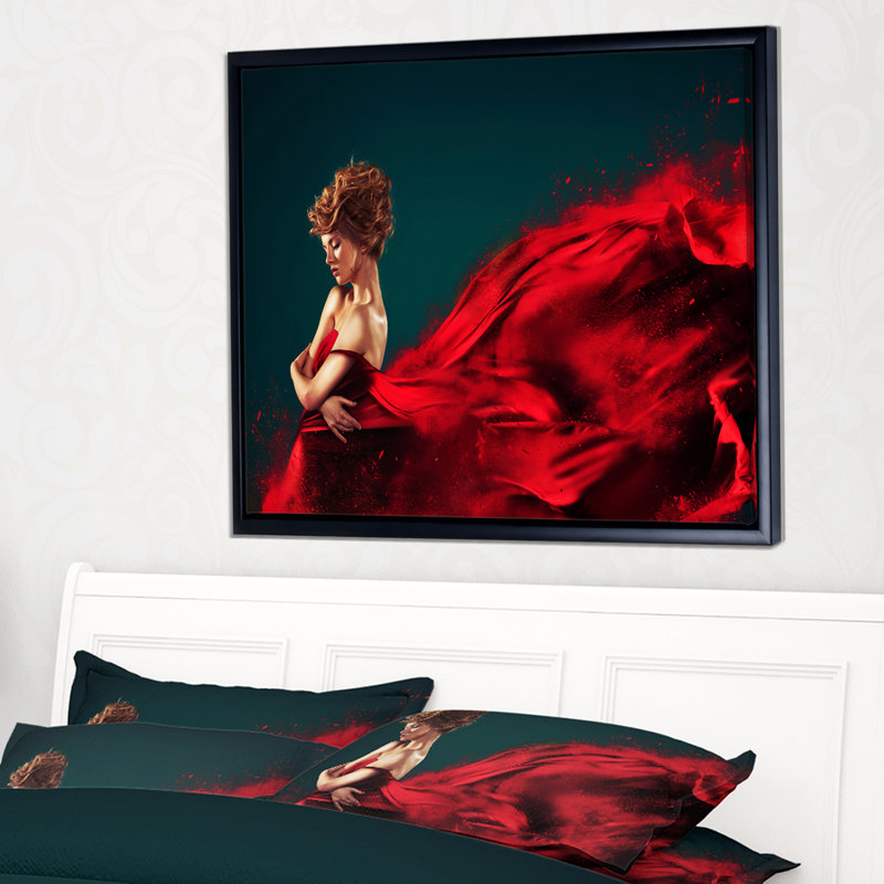 «Woman», photographie encadrée sur toile, H 12 po x l 20 po x P 1 po