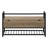 Bench, Entryway, Hallway, Storage, 42" Rectangular, Brown Laminate, Black Metal, Contemporary, Modern-1101060824