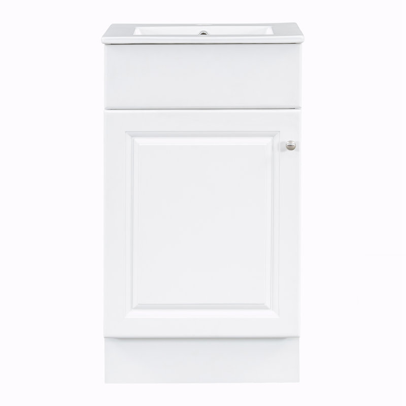 Meuble-lavabo 18 po avec lavabo, Blanc