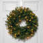 Couronne de sapin avec lumières DEL blanc chaud Norwood-1313336330