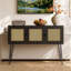 Console 47,2 "en bois avec rangement, table de vestibule, canapé pour le couloir, noir-1891264317