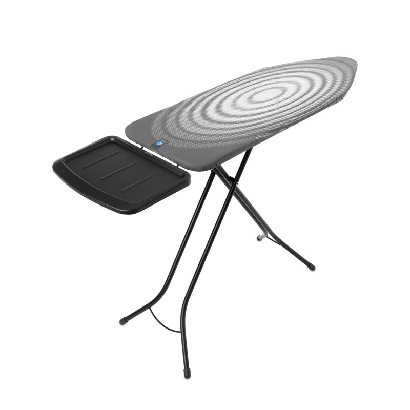 Titan Oval Extra Large Foldable Metal Ironing Board with Steam Unit Holder