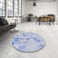 Tapis de zone bleue à motifs-1405184792