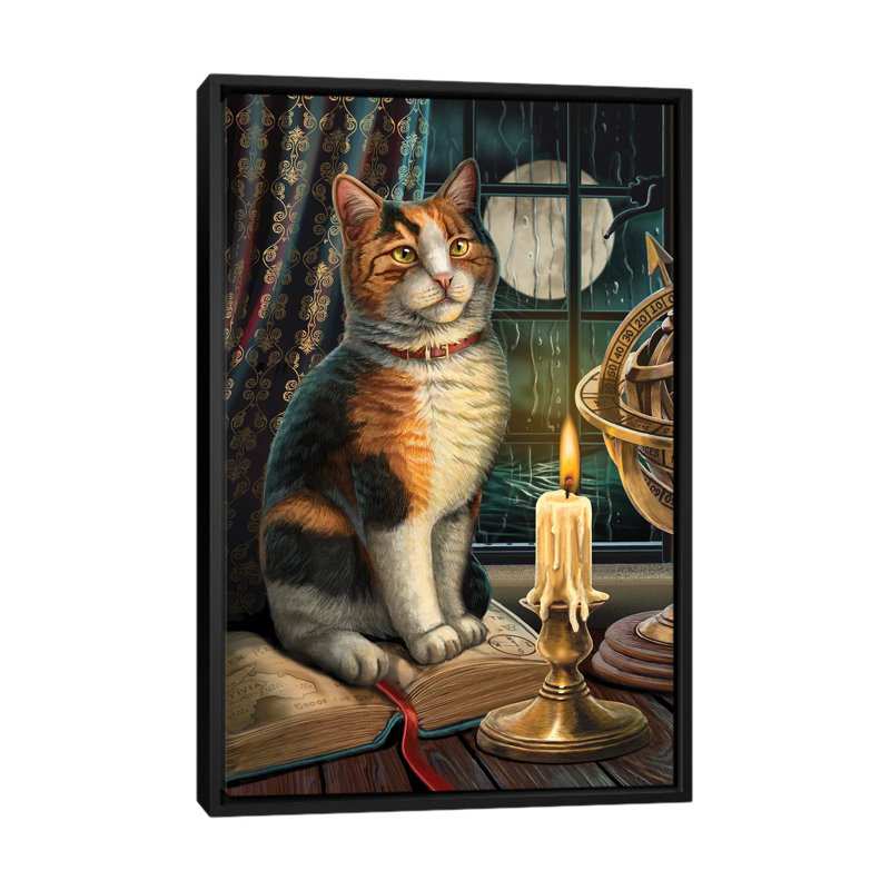 « Adventure attendant » par Lisa Parker-impression d’art graphique, H 26 po x l 18 po x 1,5 po, Toile avec cadre noir