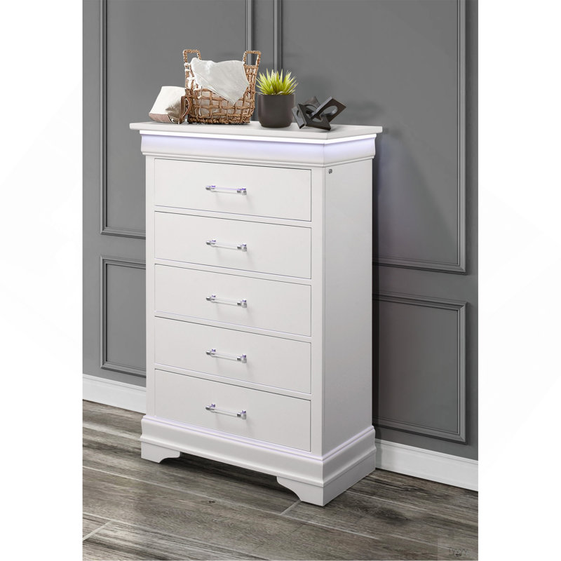 COFFRET BLANC CHARLSTON AVEC DEL, Blanc