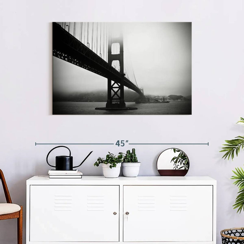 Nicci Smoggy Golden Gate Bridge, H 24 po x l 36 po