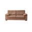 Canapé-lit brun de style Mid-Century convertible avec espace de couchage grand format, capacité de 300 lb, structure en bois et métal