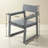 7 Outdoor Dining For 6 – Grey Weather- Patio Table With Umbrella Hole And Armrest Chairs, Modern , Custom Build Options Seating Perfect Deck Lawn, Extended Service-1164858043