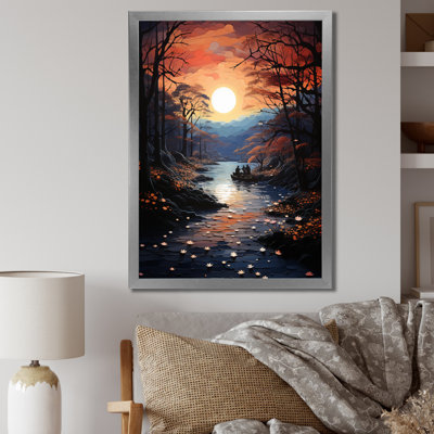 «Winters River Papercut I», impressions sur toile