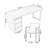 78.74" Nut-brown Rectangular Solid Wood Office Sets