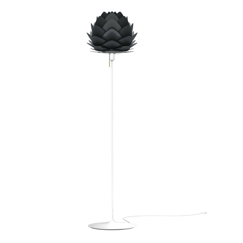 Aluvia 66.9'' Novelty Floor Lamp, Graphite, White