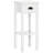 Homcom 2-tier Side Table With Drawer And Bottom Shelf: Narrow End Table For Living Room Or Bedroom, White Finish