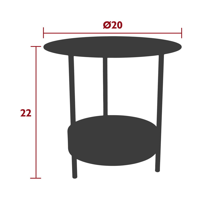 Salsa Outdoor Round Side Table, Acapulco Blue