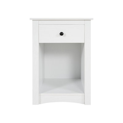 Table de bout en bois avec tiroir et tablette Beachmont