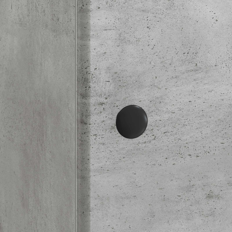 43cm W Manufactured Wood Bedside Table, Concrete Grey